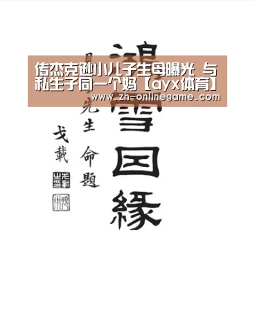 传杰克逊小儿子生母曝光 与私生子同一个妈【ayx体育】(图3) 爱游戏app